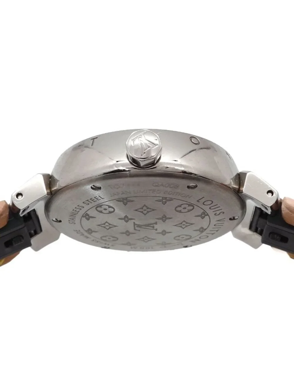 Louis Vuitton Tambour Watch White Quartz